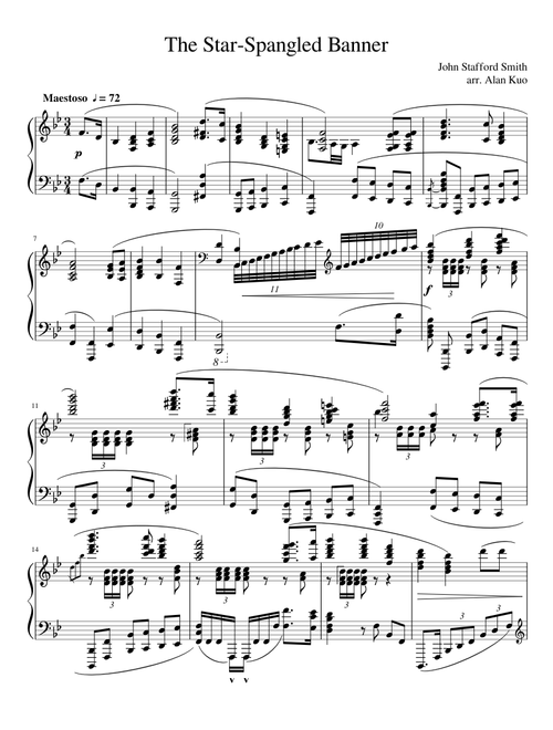 The Star-Spangled Banner (solo piano)