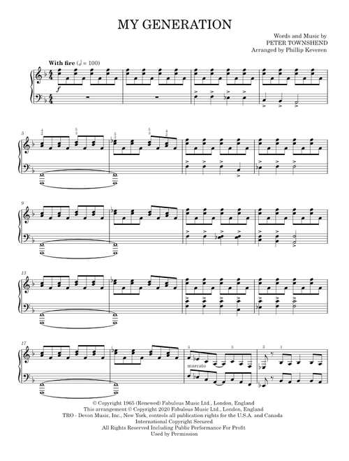 My generation - The Who (Piano Solo)