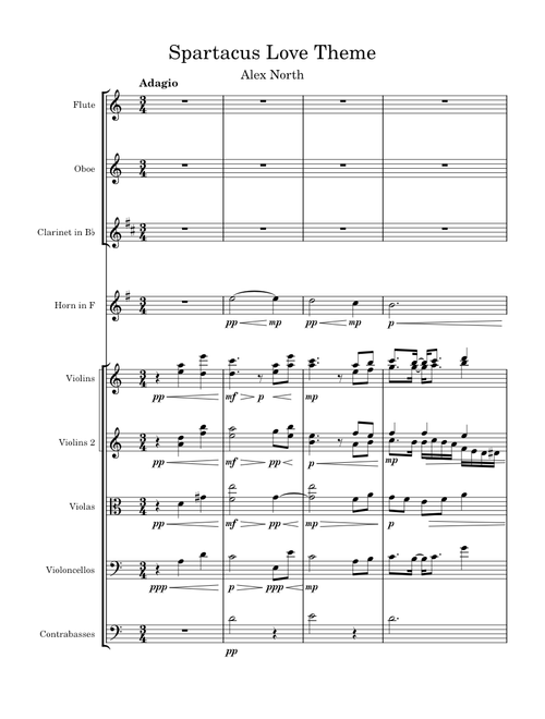Spartacus - Love Theme – Alex North and Hy Zaret (arr. for strings)
