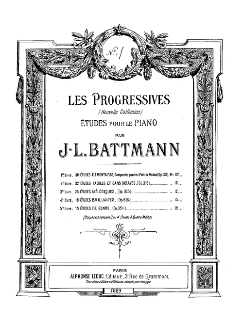 30 Études Élémentaires, Op. 319, No. 7 - Jacques-Louis Battmann