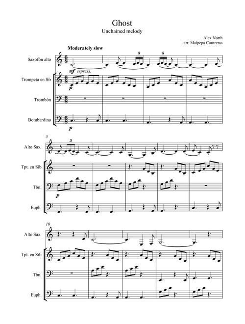 Unchained Melody (Arr. M. Contreras) - Barry Manilow (Small Ensemble)