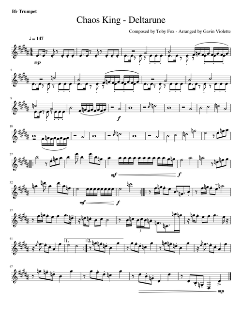 Chaos King - Deltarune (Trumpet ver.)