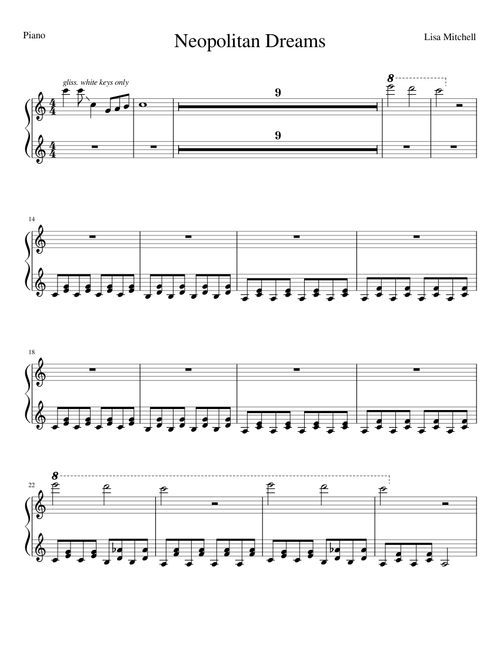 Neopolitan Dreams - Piano