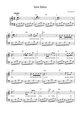 Free Def Leppard sheet music | Download PDF or print on MuseScore.com