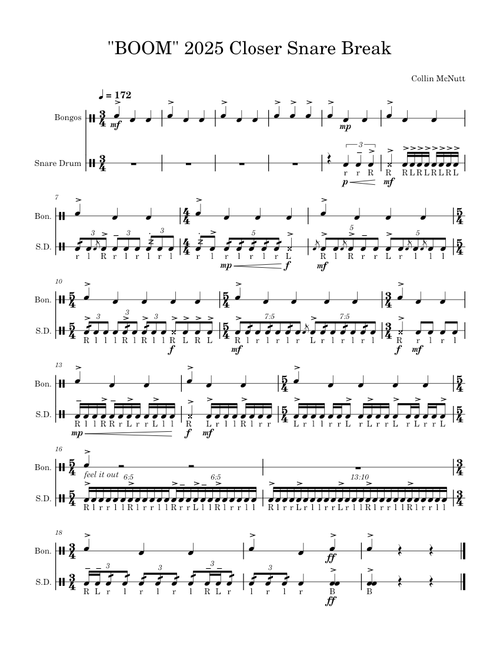 “BOOM” Closer Snare Break