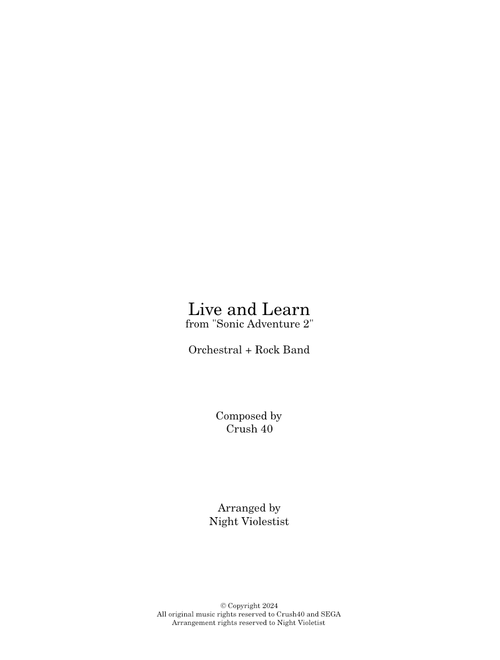 Live and Learn - Crush 40 - Symphonic Rock