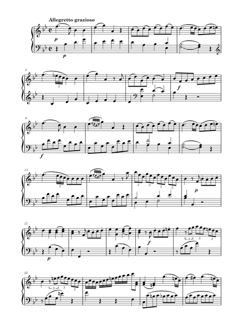 Mozart: Sonata para piano K. 333, III Allegretto grazioso