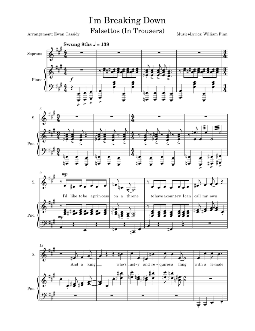 I'm Breaking Down Sheet music for Piano, Soprano (Solo)
