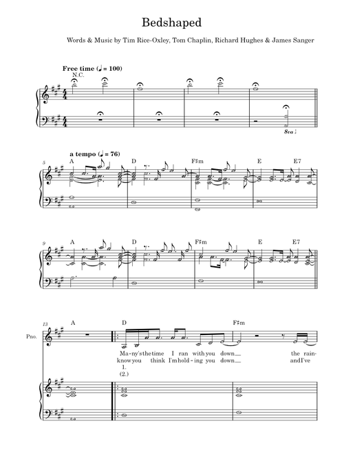 Bedshaped – Keane