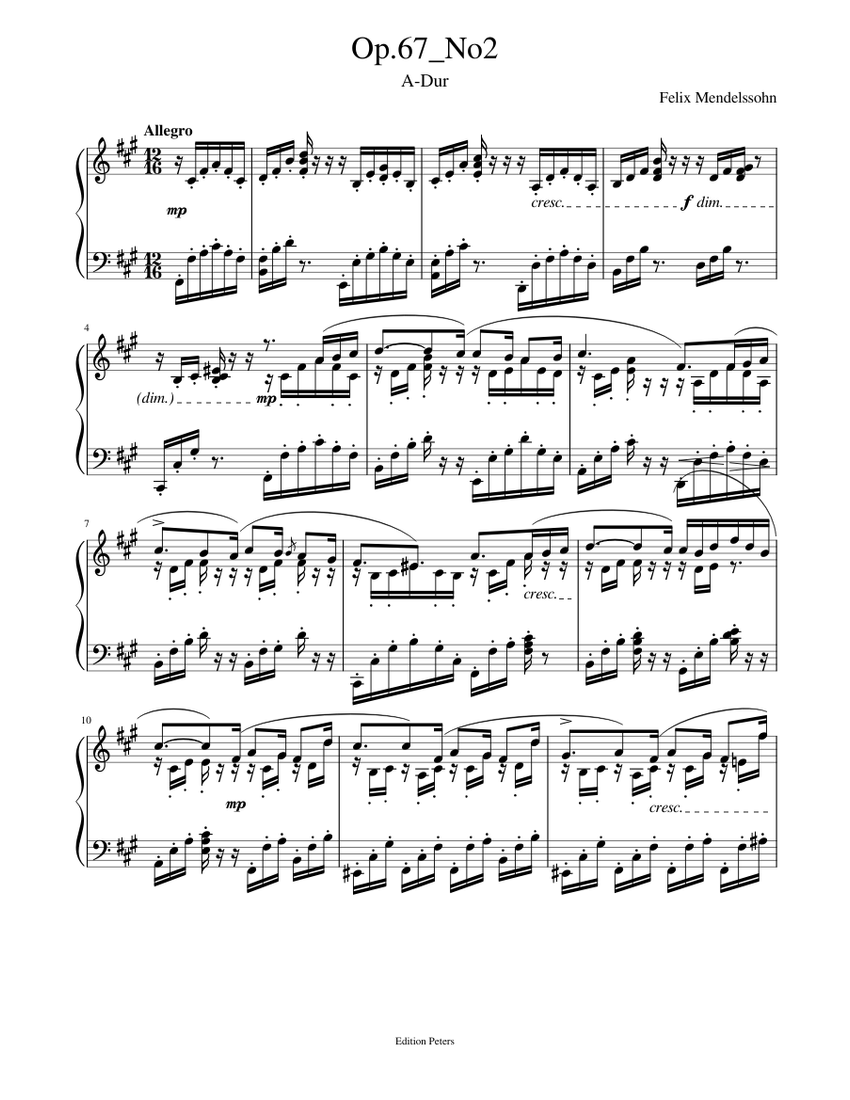 店内商品がすべてレジにて半額！！ Op.67 No2 Sheet music for Piano (Solo) | Musescore.com その他
