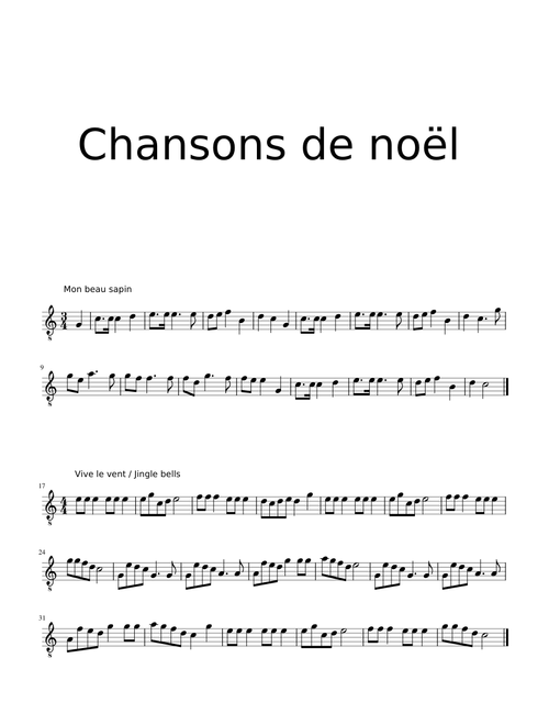 Chansons de noël
