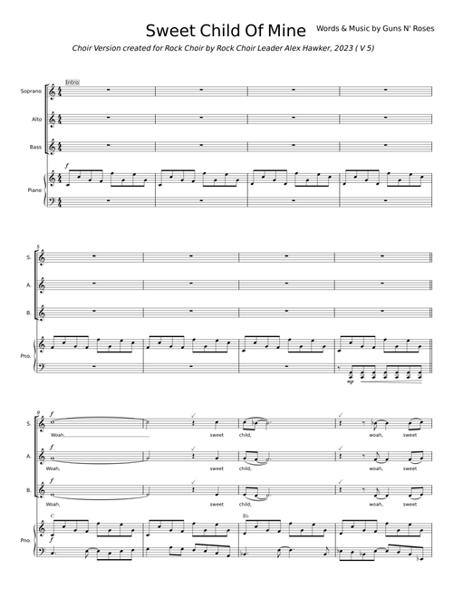 Sweet Child Of Mine - Guns N' Roses