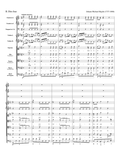 Michael Haydn: II. Dies Irae - Requiem in C Moll (pro defuncto Archiepiscopo Sigismundo), MH 155
