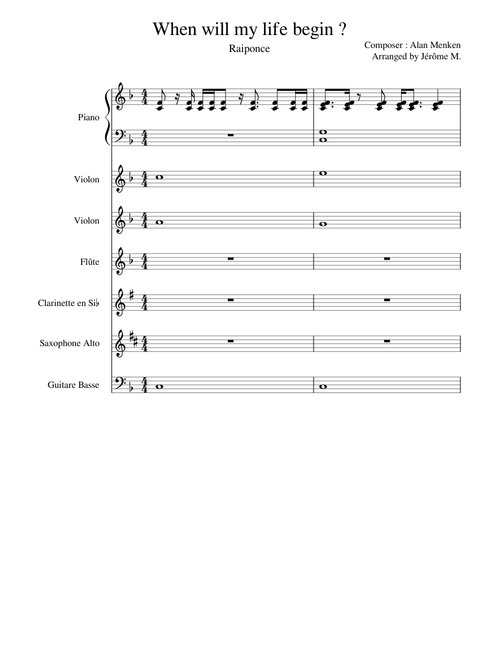 Jerome M. | Free sheet music | Download PDF or print on MuseScore.com