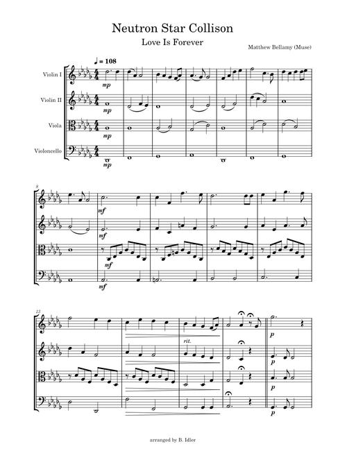 Neutron Star Collision (Love Is Forever) – Muse