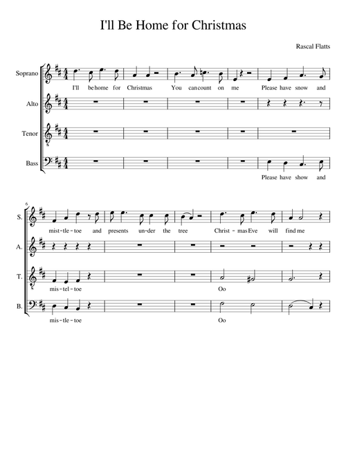 I'll Be Home For Christmas – Rascal Flatts