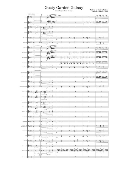 Gusty Garden Galaxy Theme from Super Mario Galaxy for Concert Band