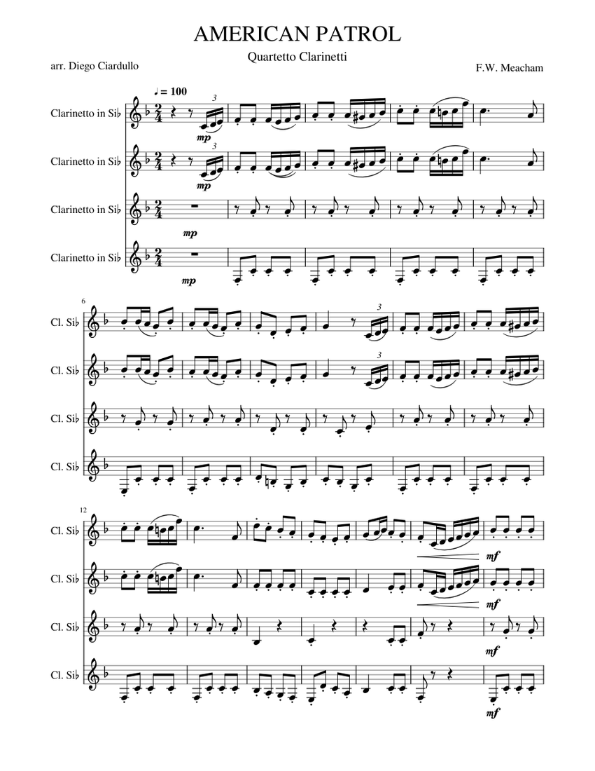 american-patrol-quartetto-clarinetti-sheet-music-for-clarinet-in-b-flat