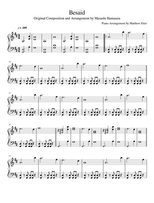 Final Fantasy X - Besaid (Piano)