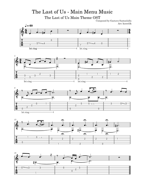 The Last of Us Main Menu Theme