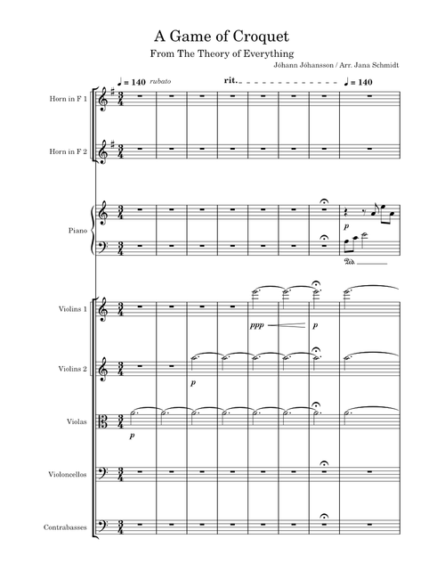 A Game of Croquet – Johann Johannsson