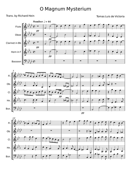 Missa O magnum mysterium - Tomás Luis de Victoria