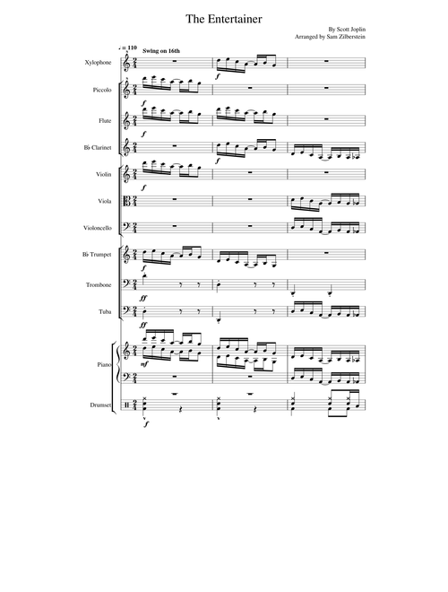 The Entertainer (Ragtime Band Arrangement)