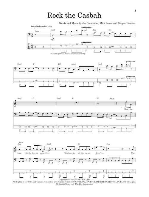 Rock The Casbah - The Clash (School of Rock - Bass Guitar)