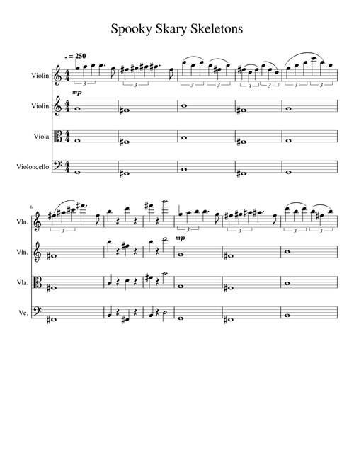 Spooky Scary Skeletons Orchestra