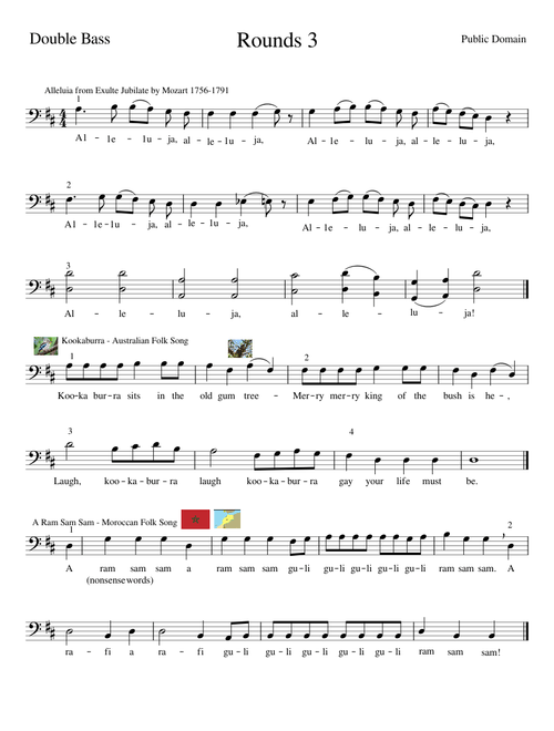 Rounds 3 Double Bass