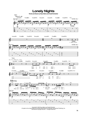 Play Official version of The zoo Sheet Music by Scorpions for