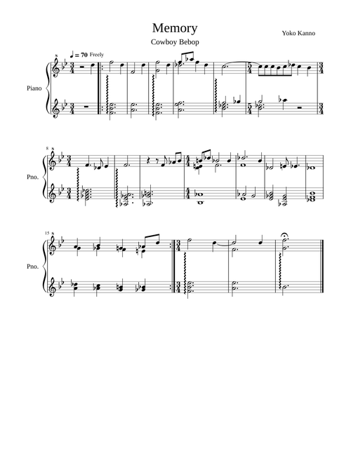 Memory - Cowboy Bebop