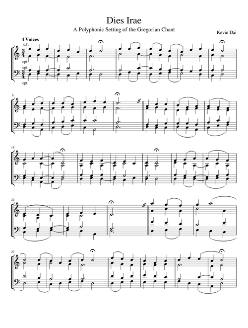 Dies Irae (Polyphonic Setting)