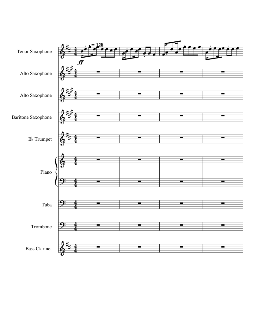 Danza 2016 - Lucky Chops Sheet Music For Piano, Trombone, Tuba ...