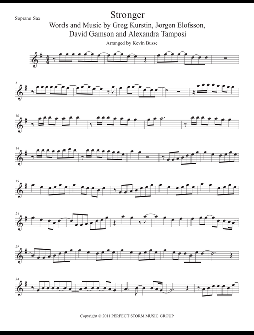 What Doesn't Kill You (Arr. Kevin Busse) - Kelly Clarkson (Soprano Sax Solo)