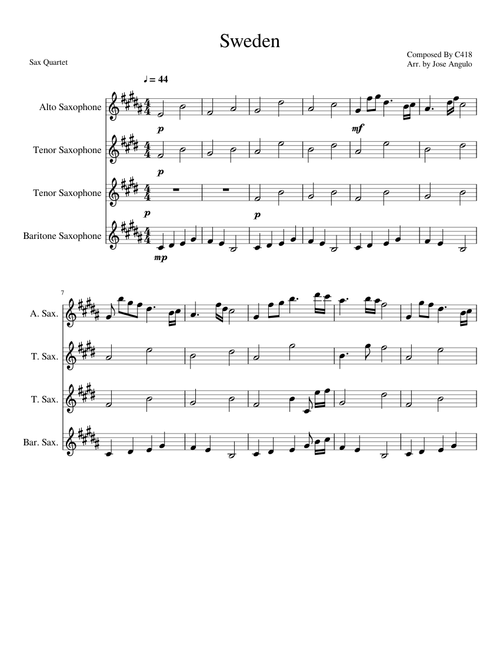 Sweden - Sax Quartet