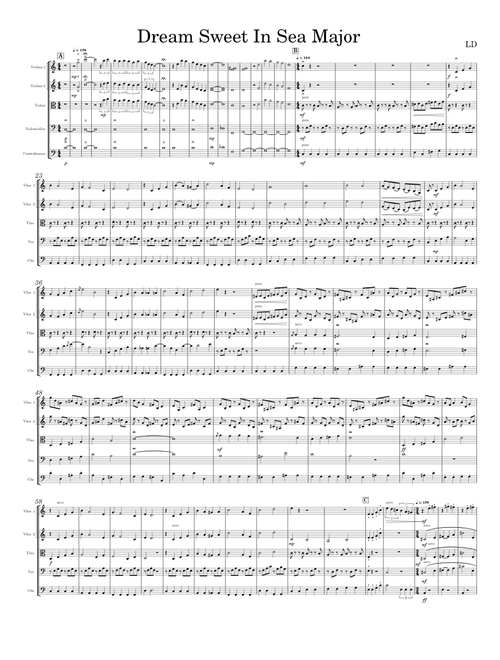 Dream Sweet in Sea Major | Miracle Musical | For String Orchestra
