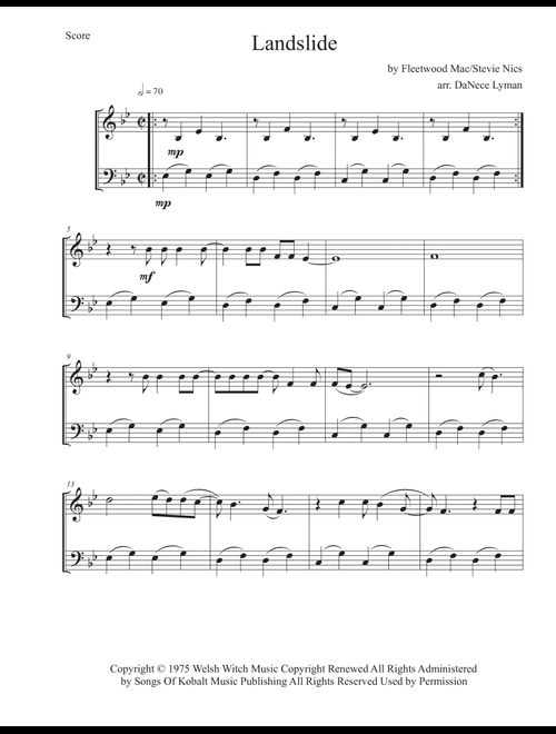 Landslide (Arr. DaNece Lyman) - Fleetwood Mac (Violin Duet)