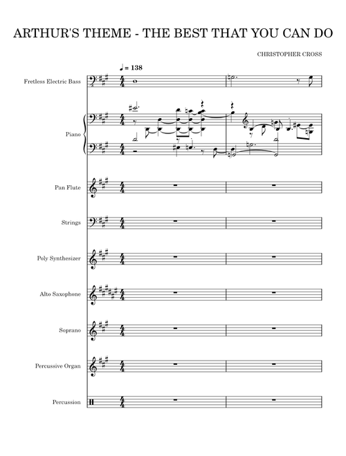 Arthur's Theme (Best That You Can Do) – Carole Bayer Sager, Christopher Cross