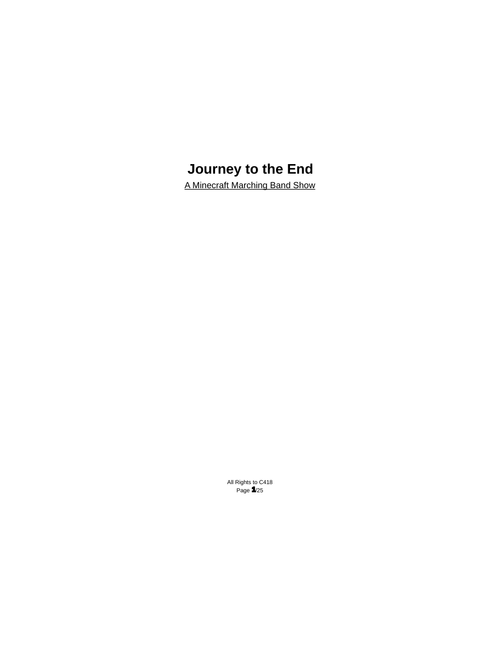 Journey to the End - A Minecraft Marching Band Show