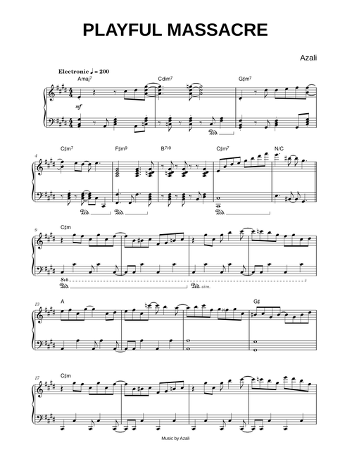 PLAYFUL MASSACRE - AZALI (Piano)