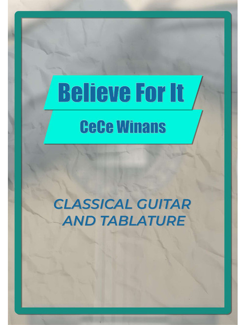 Believe For It (Arr. Adriano Assis) - CeCe Winans (Solo Guitar)