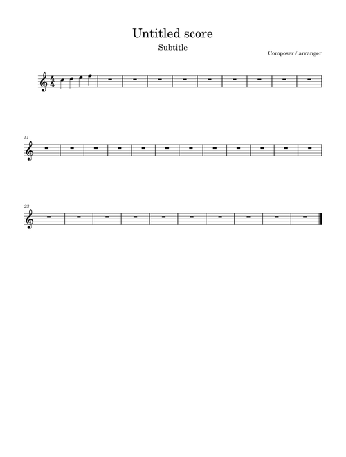 Untitled score