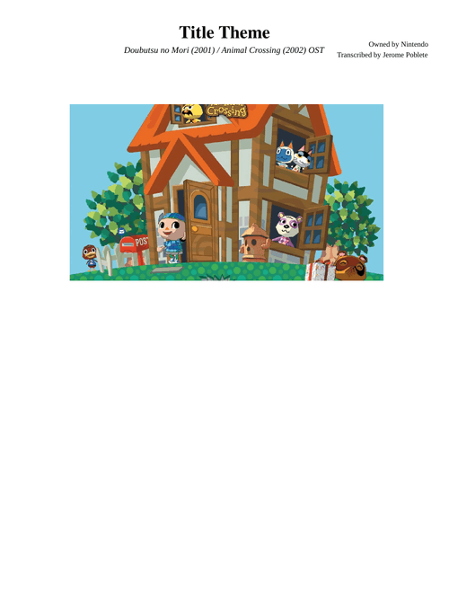 Title Theme - Animal Crossing OST