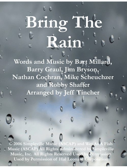 Bring The Rain (Arr. Jeff Tincher) - MercyMe (Piano Vocal)