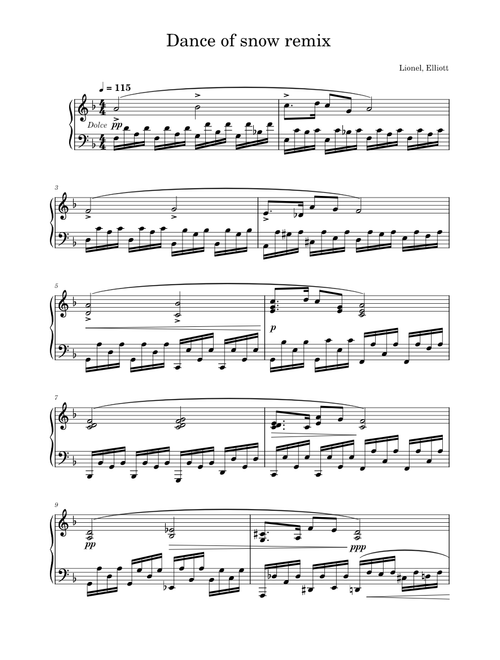 Dance Of Snow Remix by Lionel Yu, Elliott