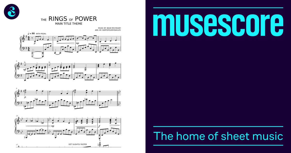 Rings Of Power Sheet Music for Piano (Solo) | MuseScore.com
