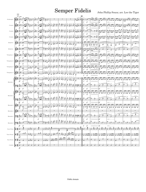Semper Fidelis for Percussion