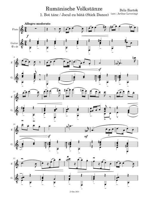 ☎ RFS 1 Stick Dance – Béla Bartók