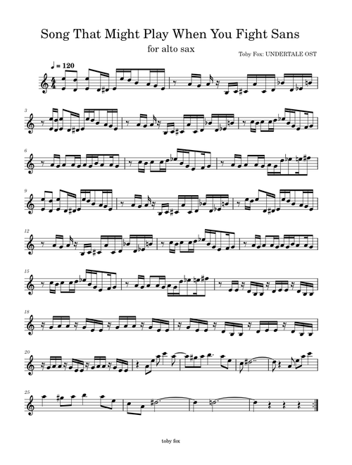 Song That Might Play When You Fight Sans – Toby Fox Song That Might Play When You Fight Sans